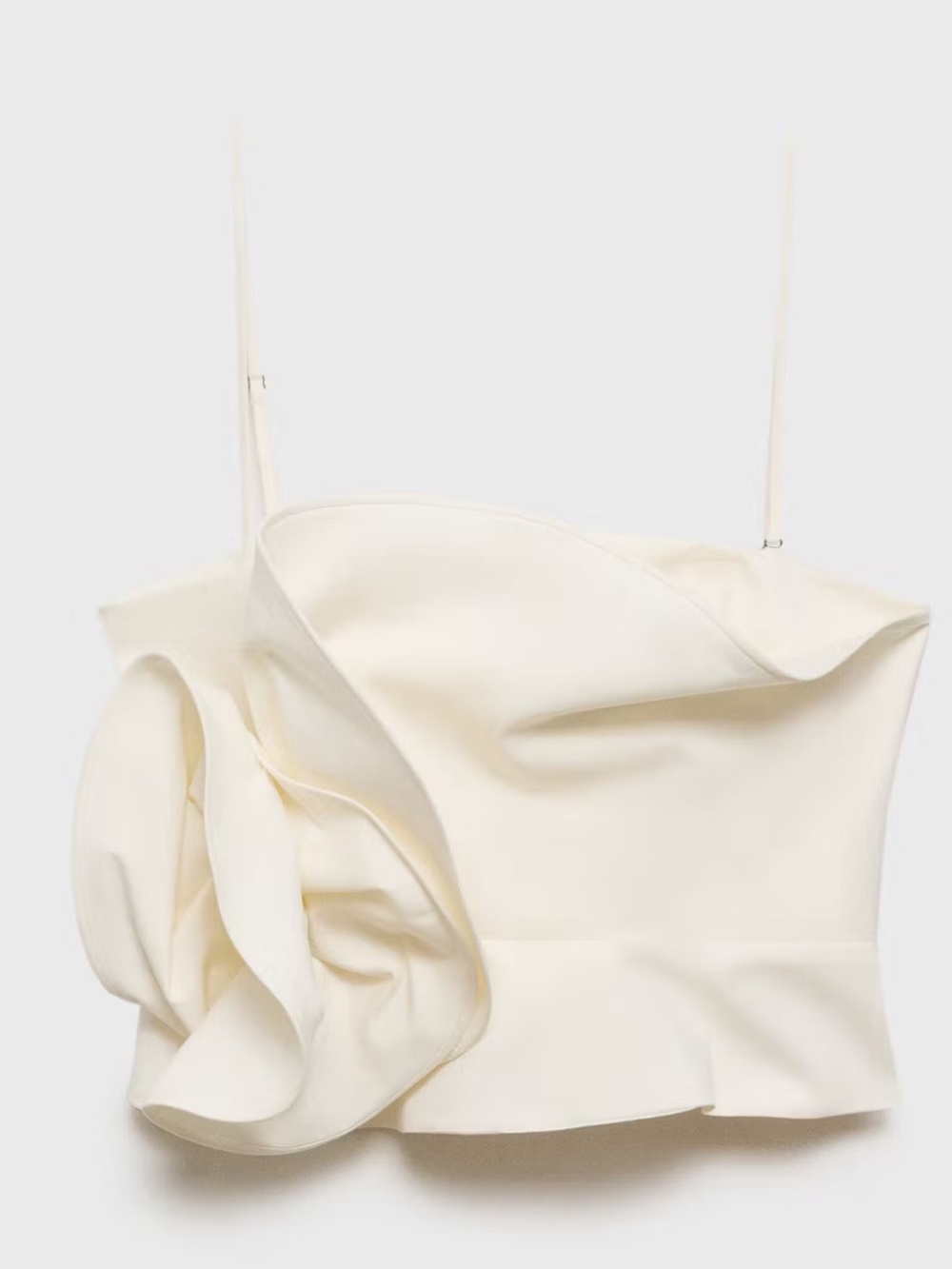 Mango Sculpted Floral Ruffle Top - Picture 3 of 5